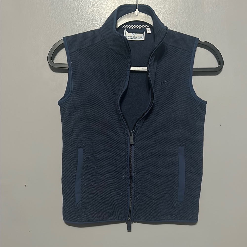 Southern Tide Navy Sleeveless Vest